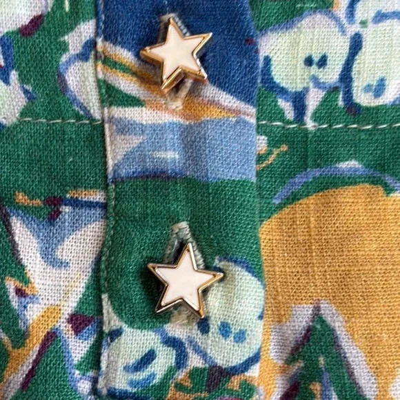 Like New ModCloth Travel Road Trip Linen Blend Top Size XS - Picture 9 of 9